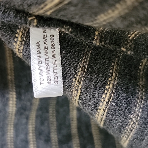 Tommy Bahama Gray & Tan Stripes Pullover Knit Mens L - Picture 8 of 13